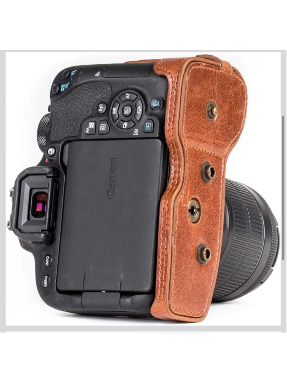 NEW MegaGear MG1193 Ever Ready Genuine Leather Camera Case Compatible w/ Canon